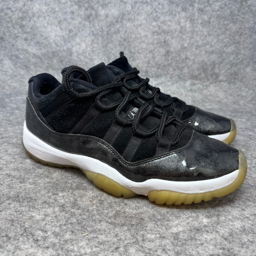 Nike Air Jordan 11 Low Barons Mens Shoes Size 9 528895-010 OG XI Retro 72 Black